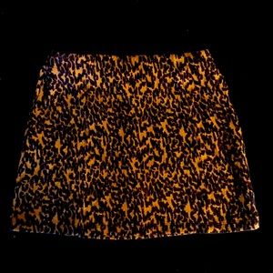 Vans Leopard Print Mini Skirt size XS